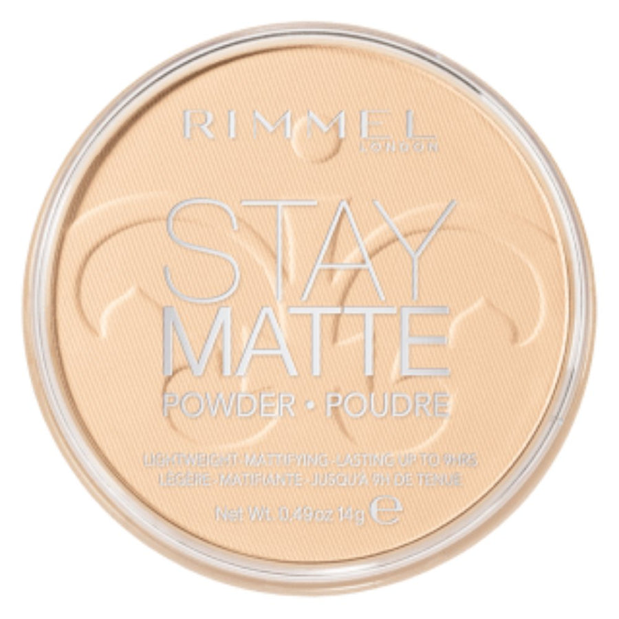 Rimmel Stay Matte Powder14g, Pressed Powder, Natural Shine Control with Natural Minerals #color_001 Transparent