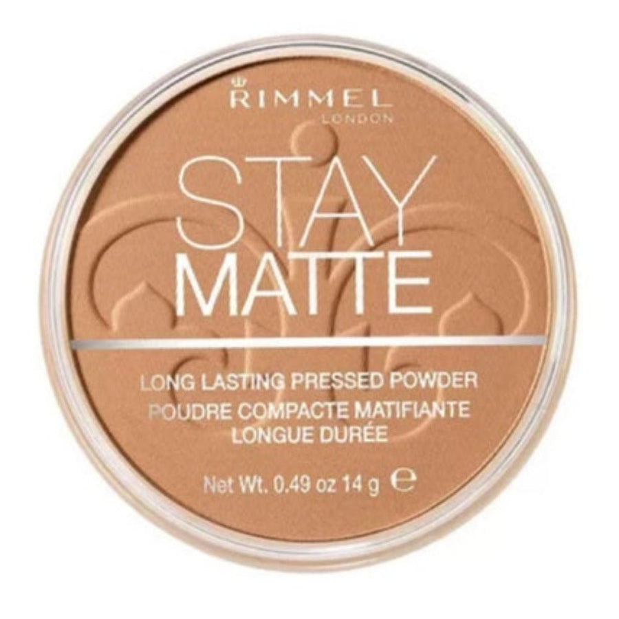 Rimmel Stay Matte Powder14g, Pressed Powder, Natural Shine Control with Natural Minerals #color_030 Caramel