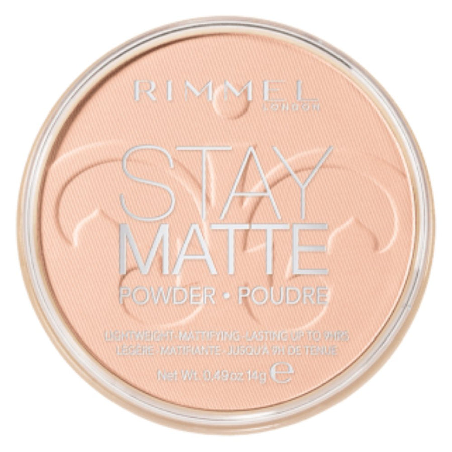 Rimmel Stay Matte Powder14g, Pressed Powder, Natural Shine Control with Natural Minerals #color_002 Pink Blossom