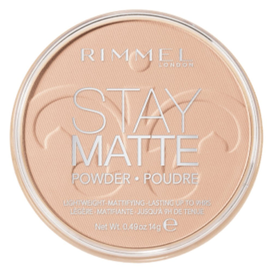 Rimmel Stay Matte Powder14g, Pressed Powder, Natural Shine Control with Natural Minerals #color_003 Peach Glow