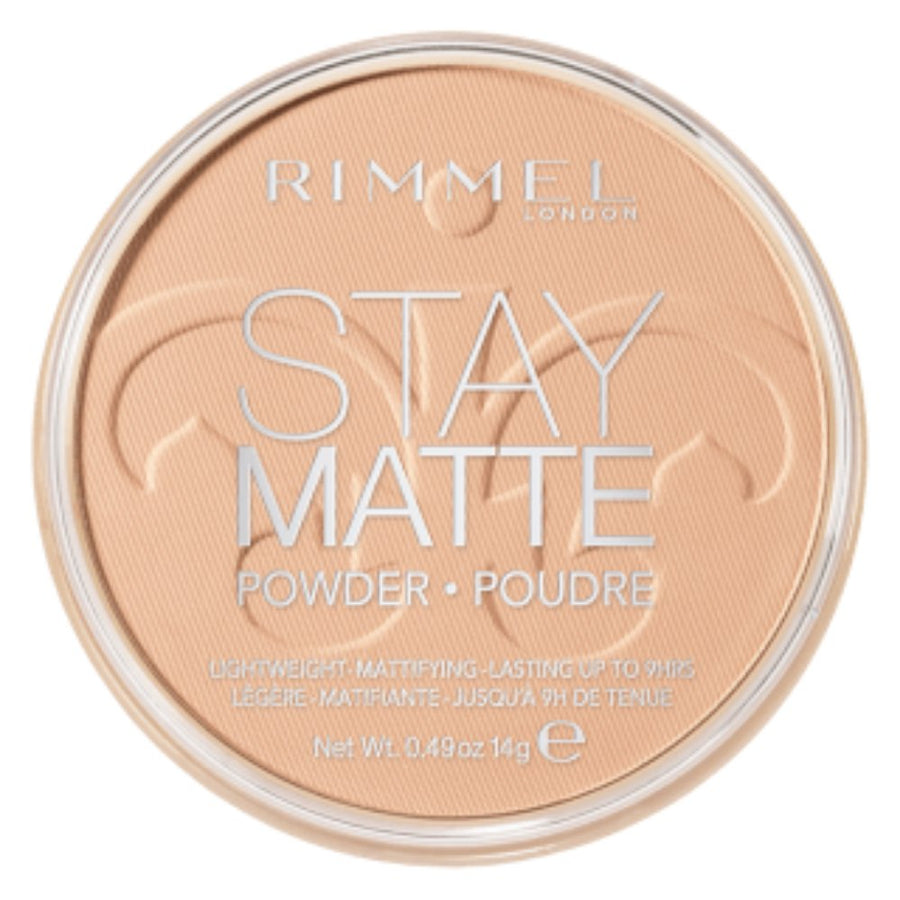 Rimmel Stay Matte Powder14g, Pressed Powder, Natural Shine Control with Natural Minerals #color_004 Sandstorm