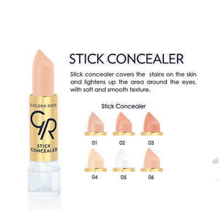 Golden Rose Stick Concealer Conceals Imperfections, 6 Shades