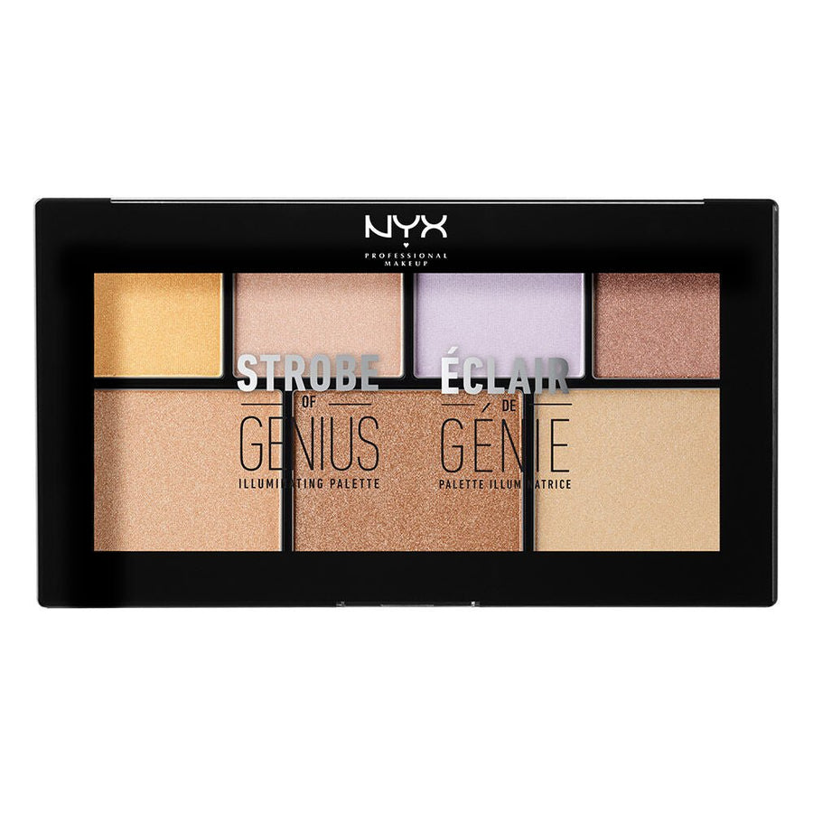 NYX Strobe Of Genius Illuminating Palette STGP01 Highlighters Palette 0.14oz 4g