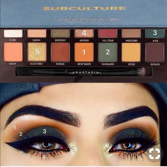 Anastasia Beverly Hills Subculture Palette Eye Shadow Palette 14 Deluxe Colors