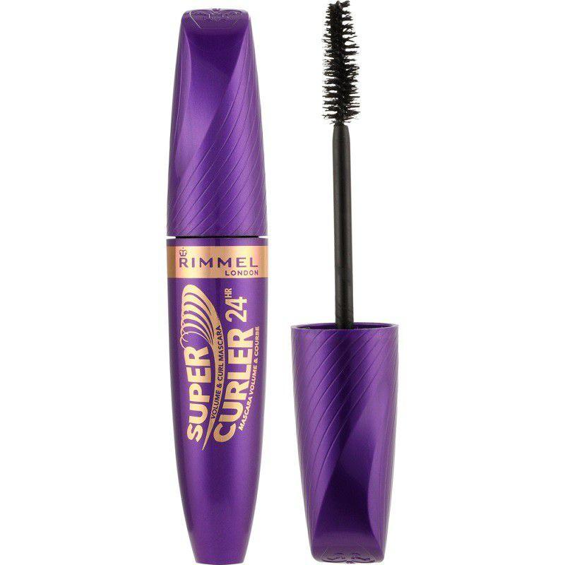 Rimmel Super Curler 24HR Mascara12ml, Volumising Mascara, Built-In Lash Curler #color_001 Black