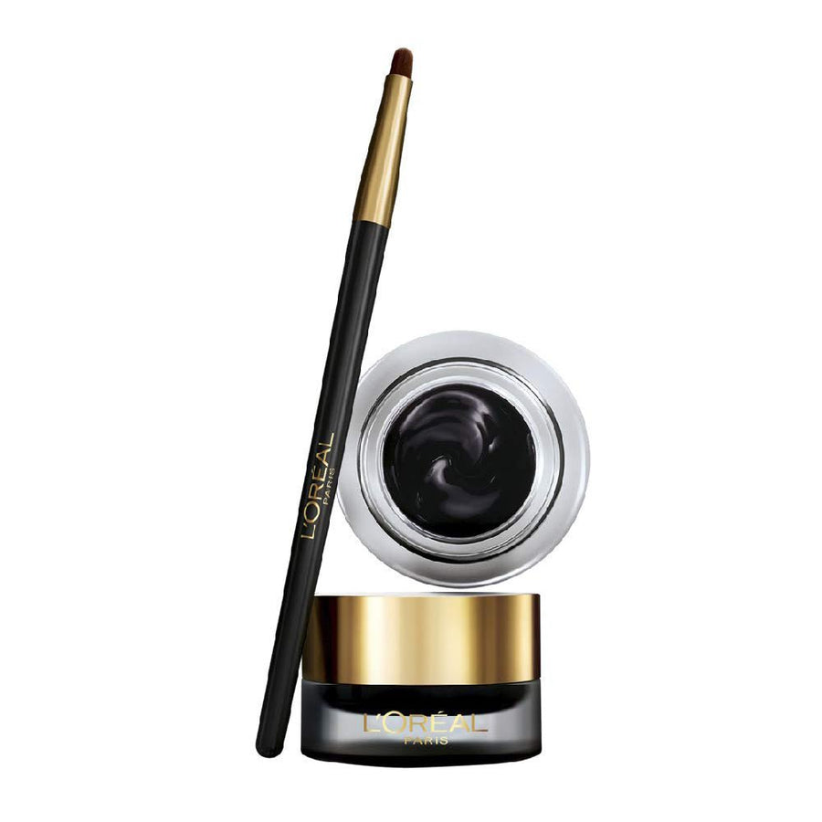 L'Oreal Paris Super Liner Gel Liner Intenza Eyeliner 01 Pure Black 0.1oz 2.8g, Long-Lasting, Smudge-Proof Formula