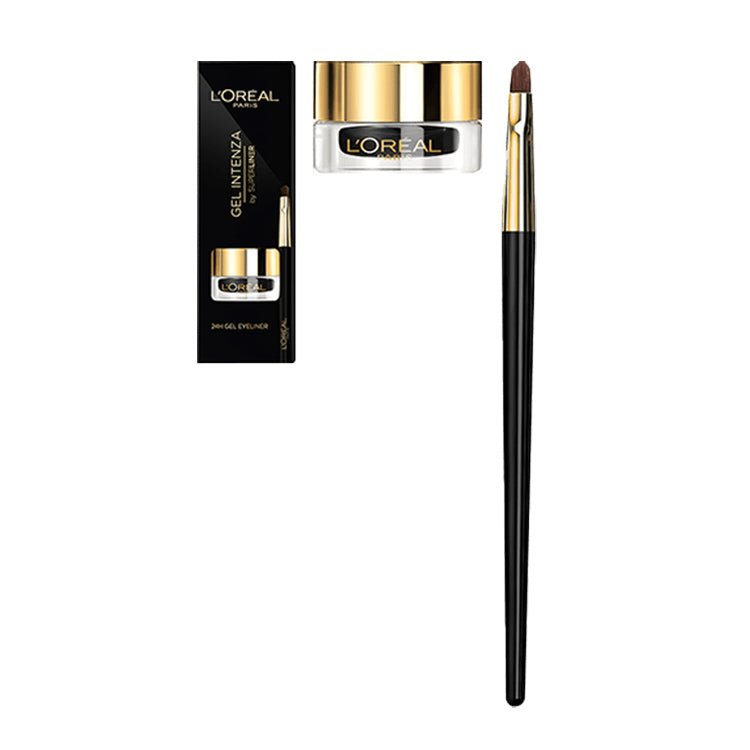 L'Oreal Paris Super Liner Gel Liner Intenza Eyeliner 01 Pure Black 0.1oz 2.8g, Long-Lasting, Smudge-Proof Formula