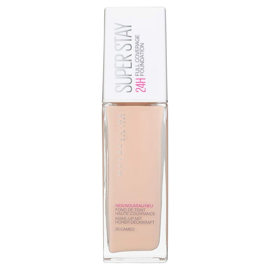 Maybelline Super Stay 24 Hour Foundation 30ml, Hides Imperfections, Dark Circles, Blemishes and Discoloration #color_20 Cameo