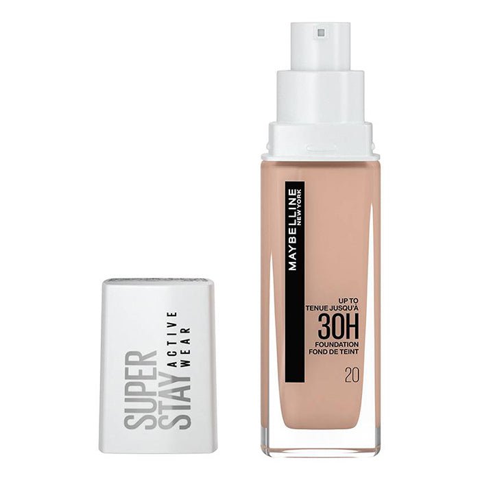 Maybelline Super Stay Active Wear Liquid Foundation 30ml, Lightweight Foundation, 30-Hour Wear #color_20 Cameo