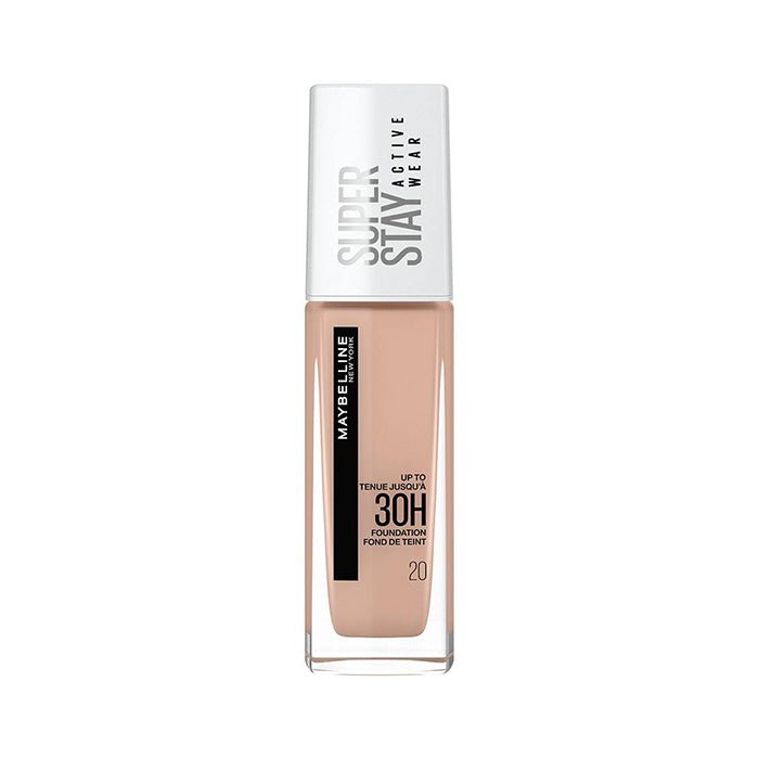 Maybelline Super Stay Active Wear Liquid Foundation 30ml, Lightweight Foundation, 30-Hour Wear #color_20 Cameo