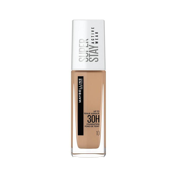 Maybelline Super Stay Active Wear Liquid Foundation 30ml, Lightweight Foundation, 30-Hour Wear #color_10 Ivory