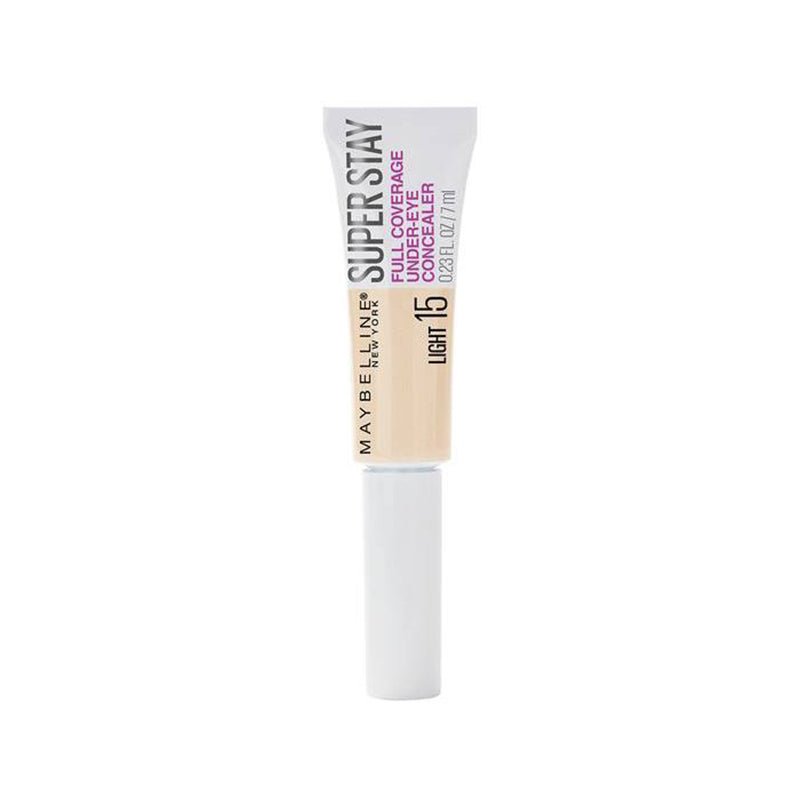 Maybelline Super Stay Full Coverage Under Eye Concealer 6ml, Waterproof, Transfer and Smudge Resistant #color_15 Light