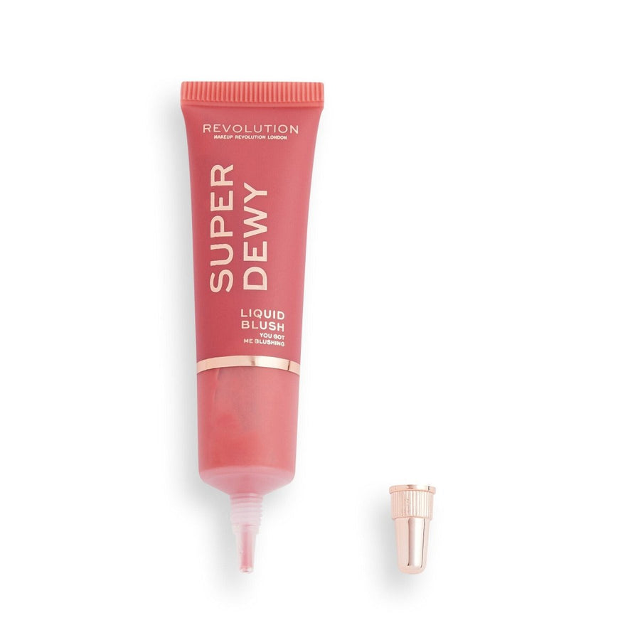 Revolution Superdewy Liquid Blush 15ml, Ultra-Pigmented, Buildable Liquid Blush #color_You Got Me Blushing