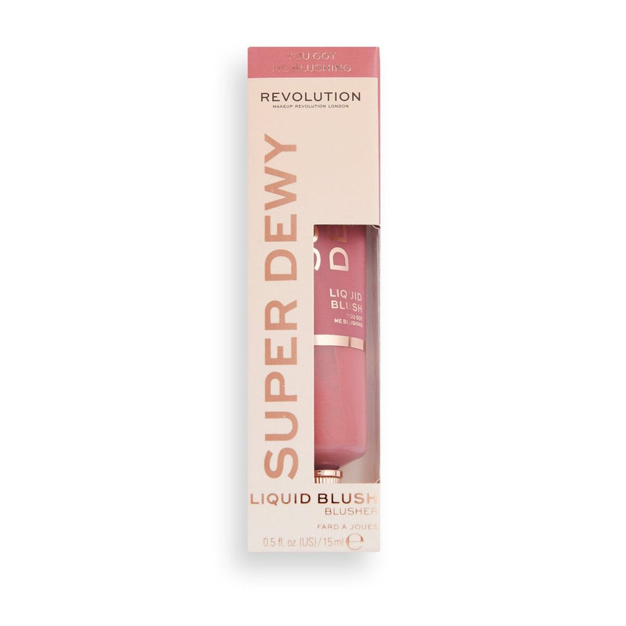 Revolution Superdewy Liquid Blush 15ml, Ultra-Pigmented, Buildable Liquid Blush #color_You Got Me Blushing