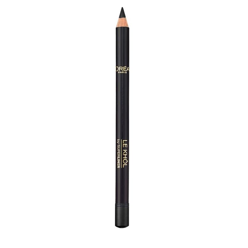 L'Oreal Paris Superliner Le Khol Eyeliner 1.2g, Oil and Wax Formula for Long-Lasting Intense Color #color_Midnight Black 101