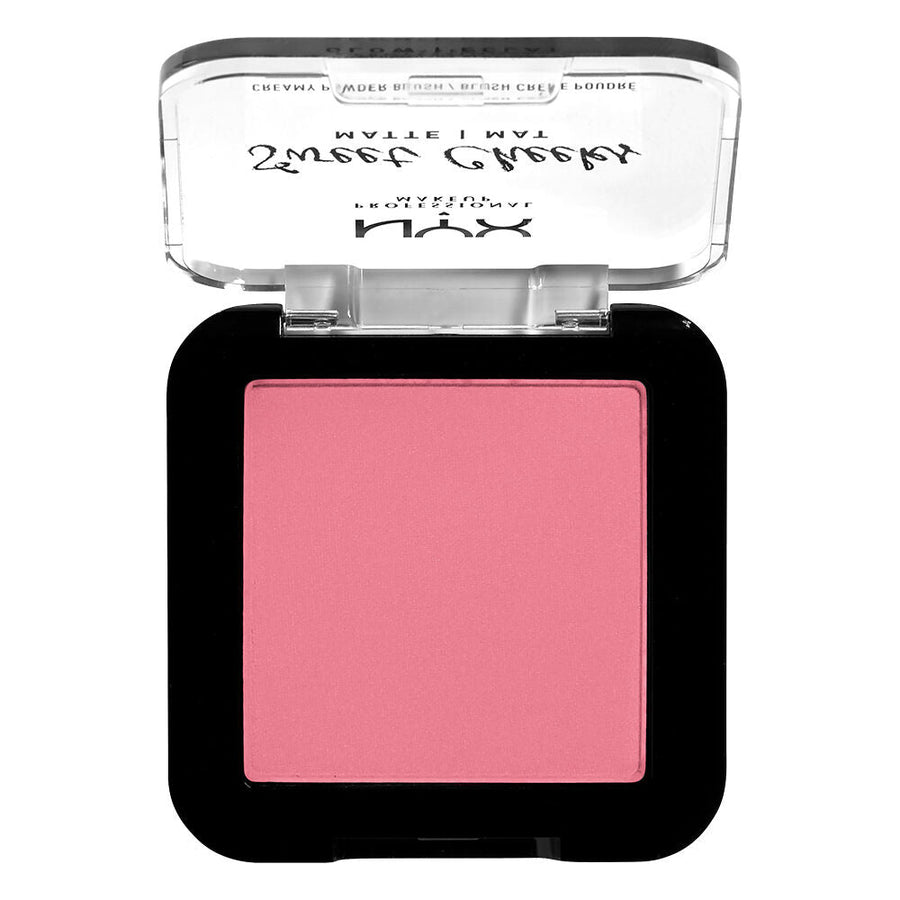 NYX Sweet Cheeks Creamy Powder Blush Matte 5g, Pigmented Color, Matte Finish #color_SCCPM08 Rose and Play