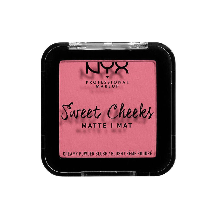 NYX Sweet Cheeks Creamy Powder Blush Matte 5g, Pigmented Color, Matte Finish #color_SCCPM08 Rose and Play