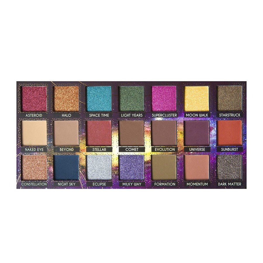 J. Cat Take Me Away 21 Eyeshadow Palette 10 Matte, 11 Shimmer Shades #color_ESP302 Majestic Galaxy