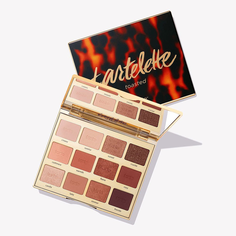 Tarte Tartelette Toasted Eyeshadow Palette 12 x 1.5g, Longwearing, Matte and Shimmer Formulas