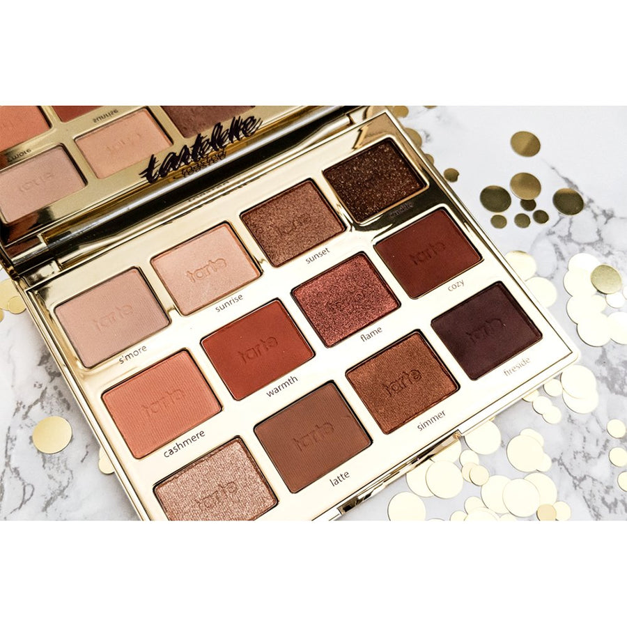 Tarte Tartelette Toasted Eyeshadow Palette 12 x 1.5g, Longwearing, Matte and Shimmer Formulas