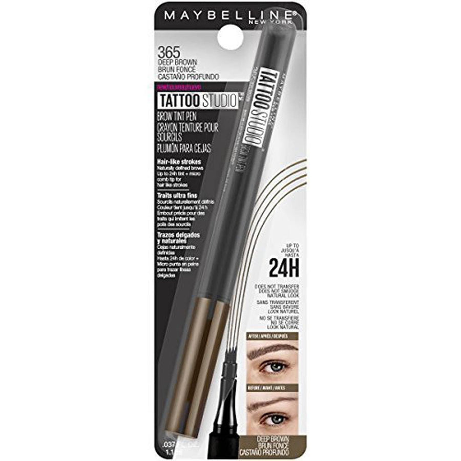 Maybelline Tattoo Brow Micro Pen Tint 1.1ml, Microblade Effect, 24 Hour Wear #color_130 Deep Brown