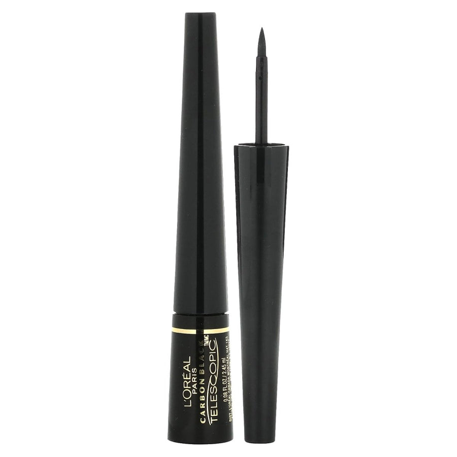 L'Oreal Paris Telescopic Precision Liquid Eyeliner 2.45ml All Day Wear. Glides on Without Smudging or Smearing #color_835 Carbon Black