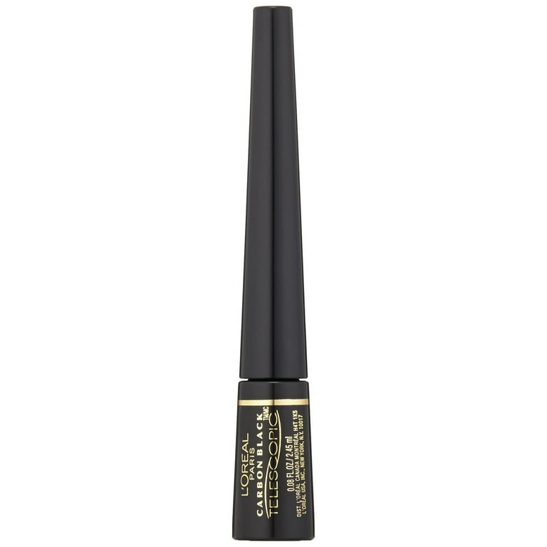 L'Oreal Paris Telescopic Precision Liquid Eyeliner 2.45ml All Day Wear. Glides on Without Smudging or Smearing #color_835 Carbon Black