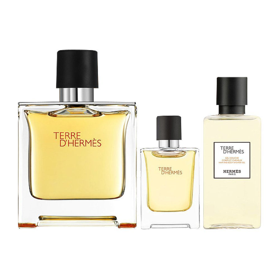 Hermes Terre D'Hermes Men Perfume Gift Set 2.5oz 75ml EAU DE PARFUME SPRAY  