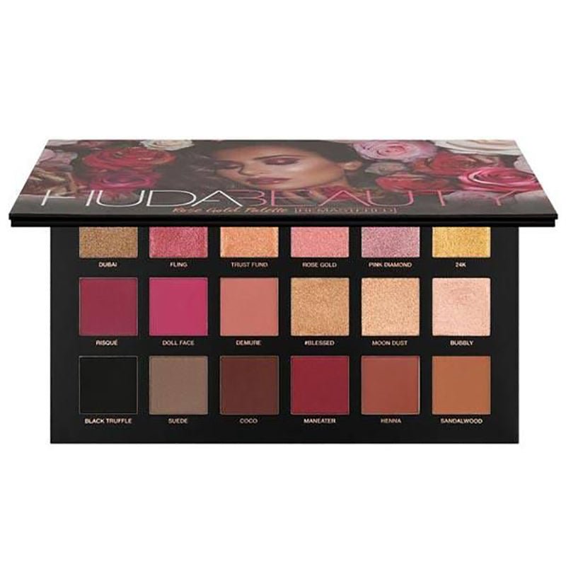 Huda Beauty Textured Shadows Palette Eye Shadow 18 Color  