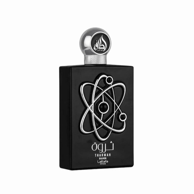 Lattafa Tharwah Silver EDP Men Perfume 3.3oz 100ml EAU DE PARFUM SPRAY