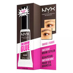 NYX Professional Makeup the Brow Glue 5.0g, Transparent, Flake-Resistant, Extreme Hold #color_TBG05 Black