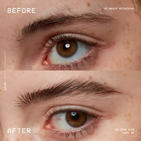 NYX Professional Makeup the Brow Glue 5.0g, Transparent, Flake-Resistant, Extreme Hold #color_TBG02 Taupe