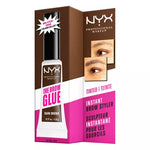 NYX Professional Makeup the Brow Glue 5.0g, Transparent, Flake-Resistant, Extreme Hold #color_TBG04 Dark Brown