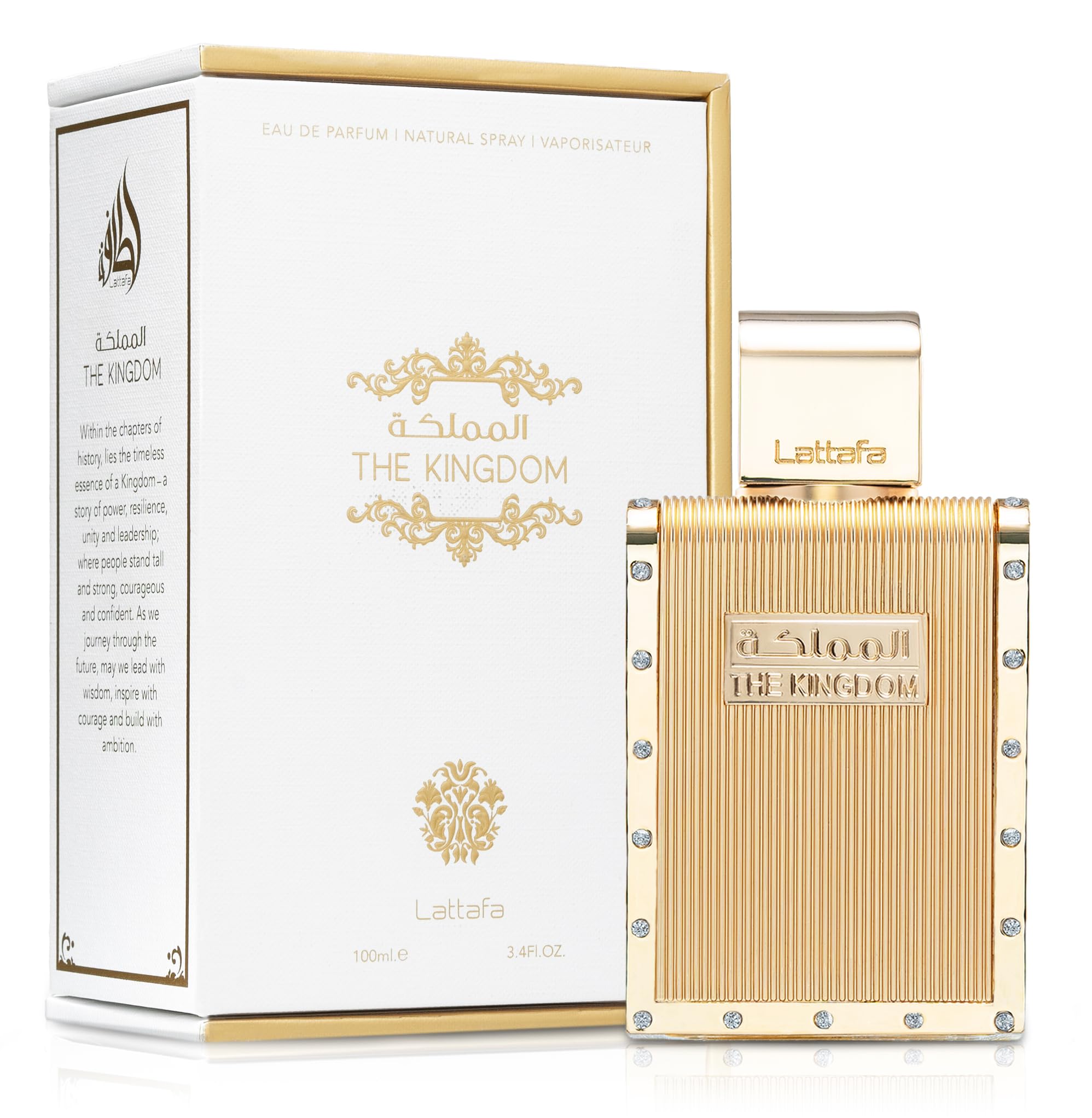 Lattafa The Kingdom EDP Men Perfume 3.3oz 100ml EAU DE PARFUM SPRAY