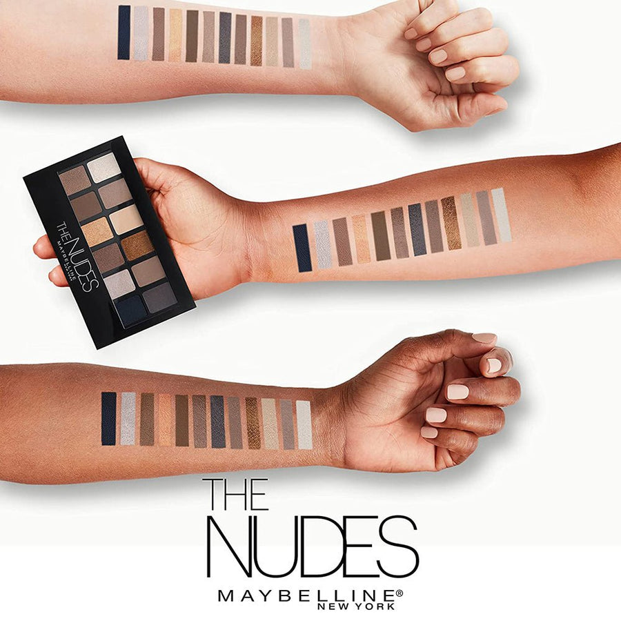 Maybelline The Nudes Palette 9.6g,12-Shade Eye Shadow #color_Nudes