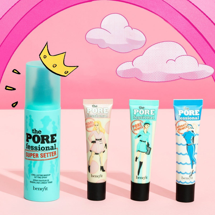 Benefit The POREfessional Super Setter Long-Lasting Makeup Spray Face Primer Clear 4.2oz 120ml 