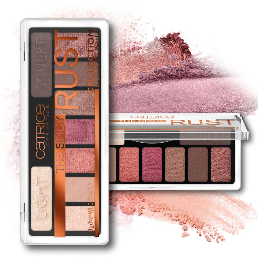 Catrice The Spicy Rust Collection Eyeshadow Palette 0.35oz 10g 010 What Chai Sayin? 