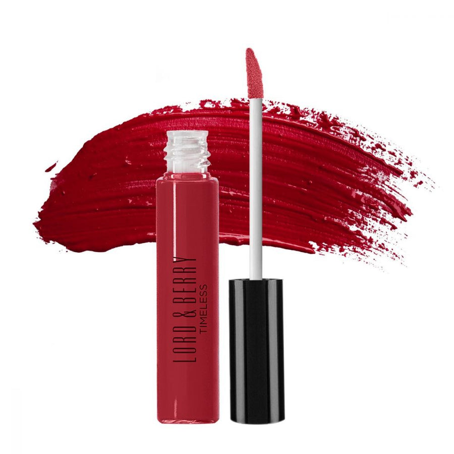 Lord and Berry Timeless Lipstick 7ml, Matte Liquid Lipstick, Lightweight High-Pigmented Long-Lasting #color_Brave Red 6428