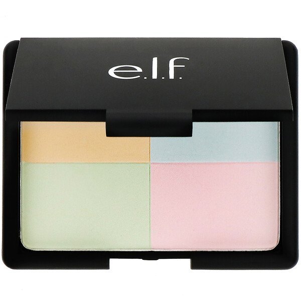 E.L.F Tone Correcting Powder Corrector 0.48oz 13.5g Lightweight Formula, Neutralizes Redness, Brightens Skin