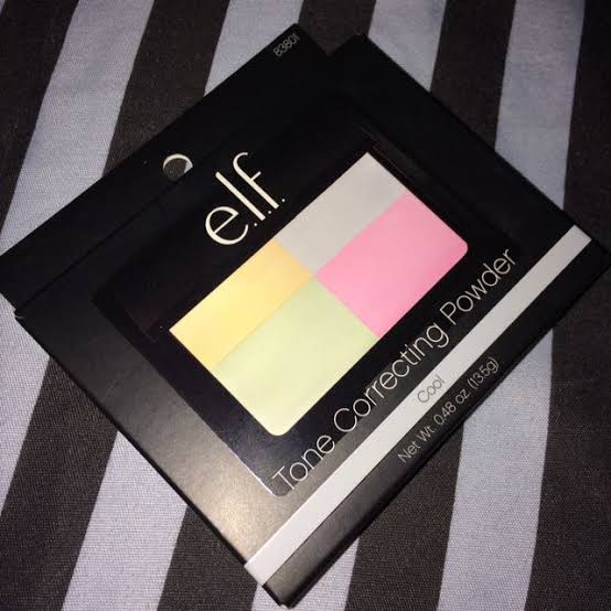 E.L.F Tone Correcting Powder Corrector 0.48oz 13.5g Lightweight Formula, Neutralizes Redness, Brightens Skin