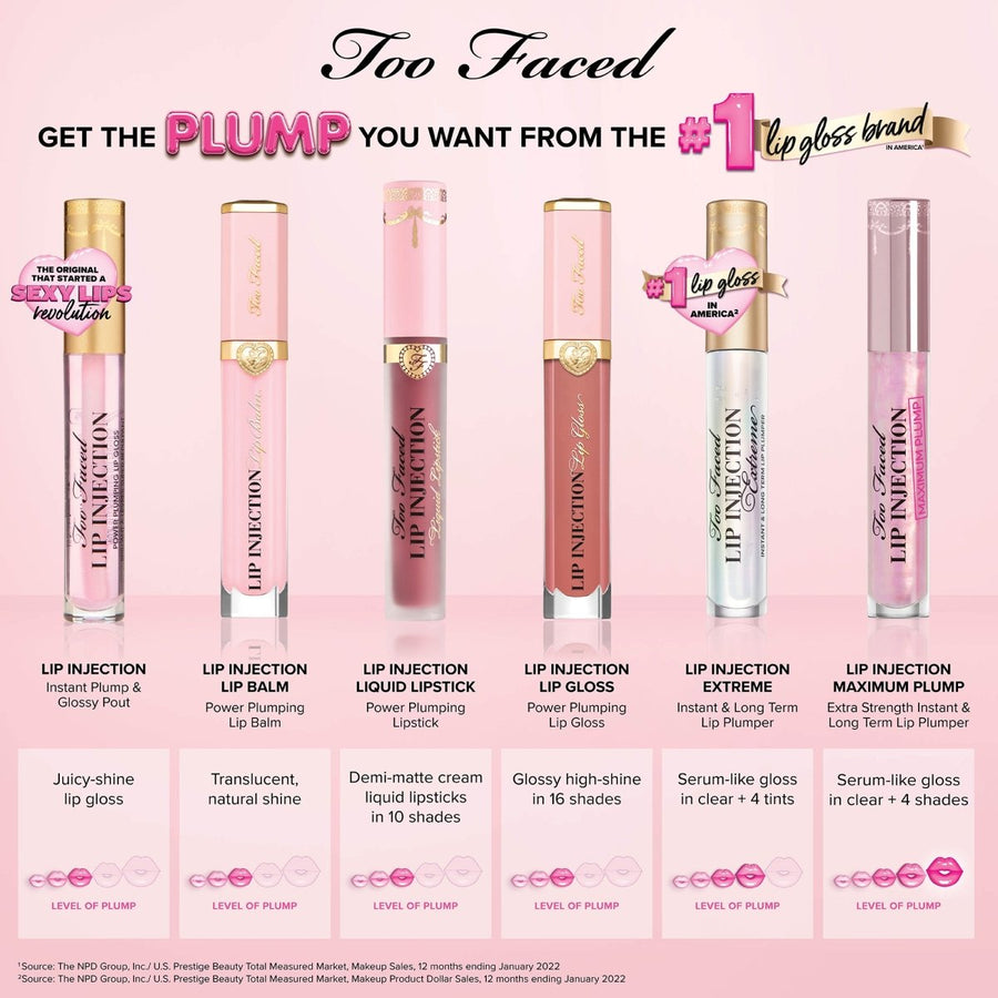 Too Faced Too Faced Lip Injection Plumping Lip Gloss6.5ml, Best Seller, Lip Serum