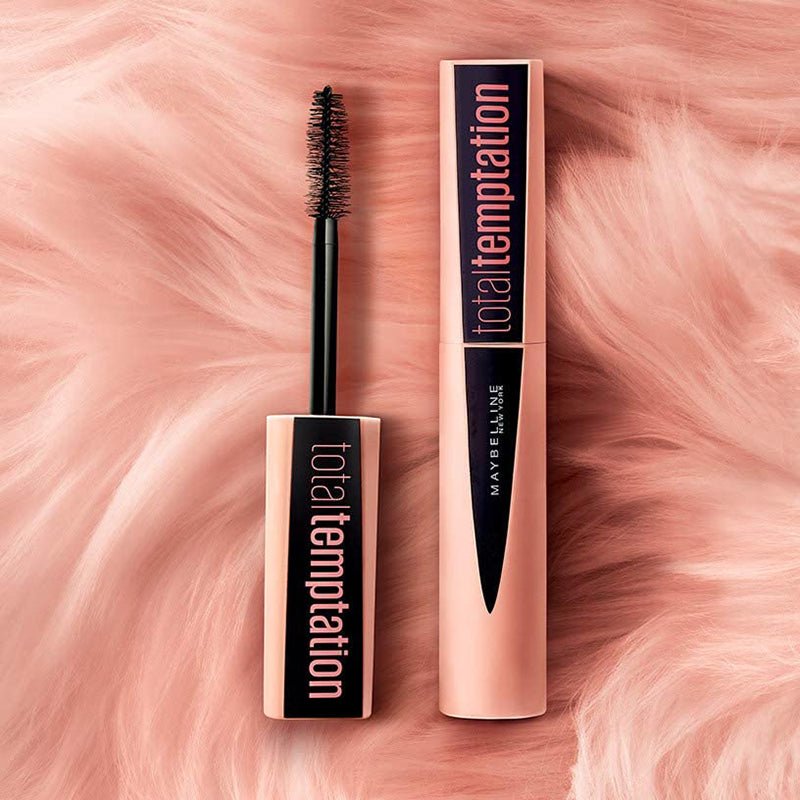 Maybelline Total Temptation Mascara Black 0.29oz 8.6ml, Coconut Extract, Creamy, Whipped Formula