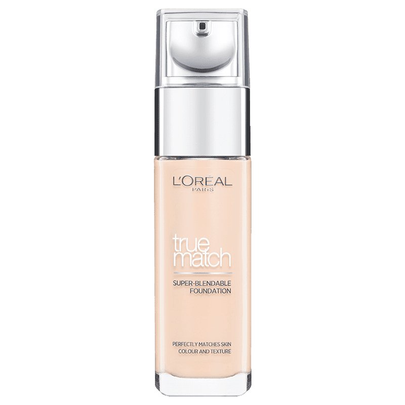 L'Oreal Paris True Match Foundation 30ml, Hydrating, Hyaluronic Acid, Glycerin, Aloe Vera extract #color_1N Ivory