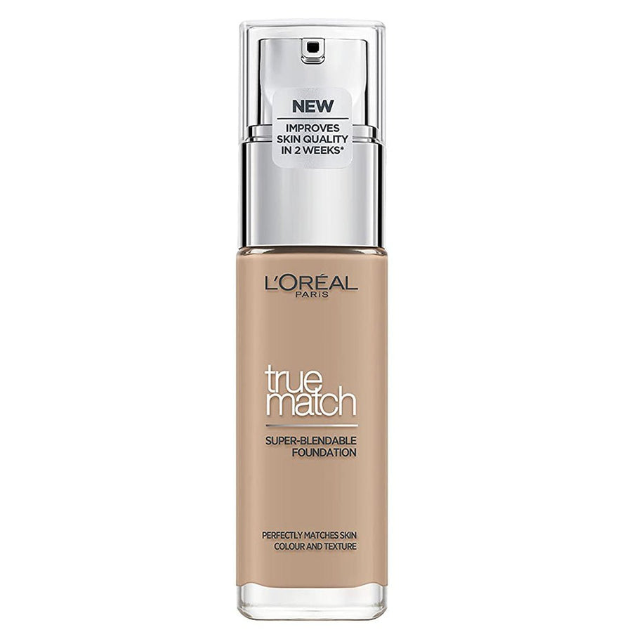 L'Oreal Paris True Match Foundation 30ml, Hydrating, Hyaluronic Acid, Glycerin, Aloe Vera extract #color_4.N Beige