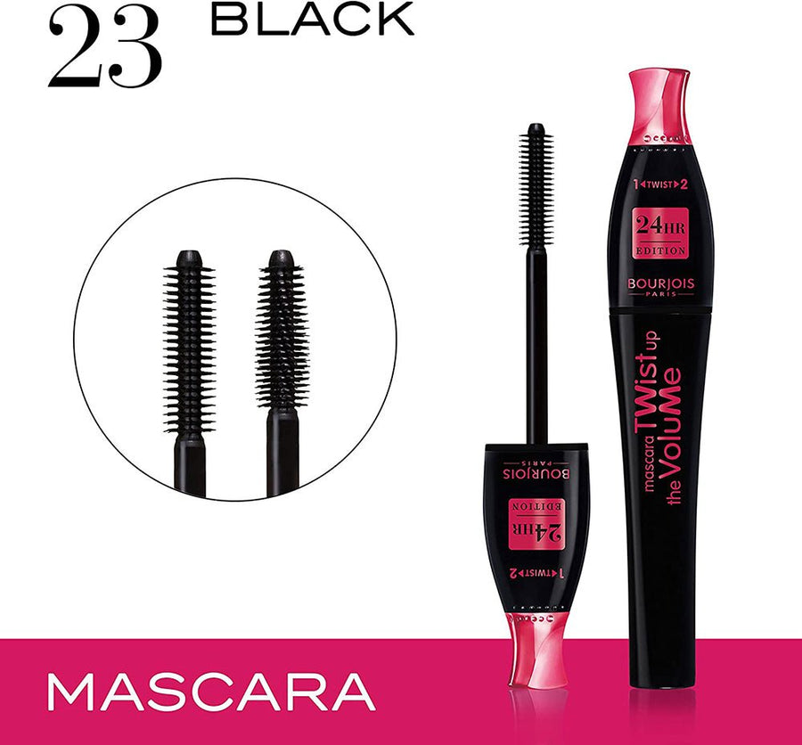 Bourjois Twist Up The Volume Mascara 24h Edition 23 Black 0.27oz 8ml 