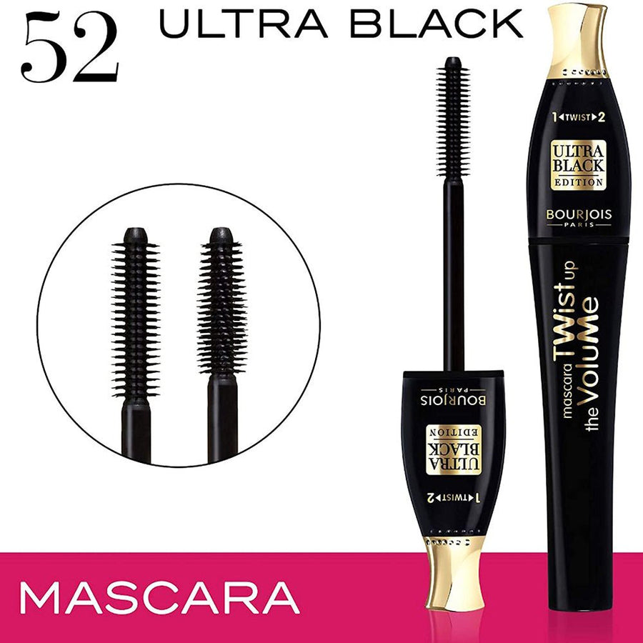 Bourjois Twist Up The Volume Mascara 8ml Ultra Black Lengthening Volumizing