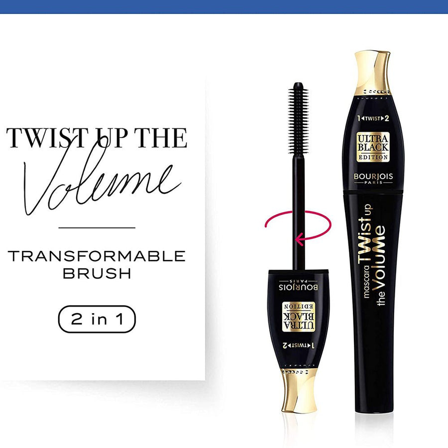 Bourjois Twist Up The Volume Mascara 8ml Ultra Black Lengthening Volumizing