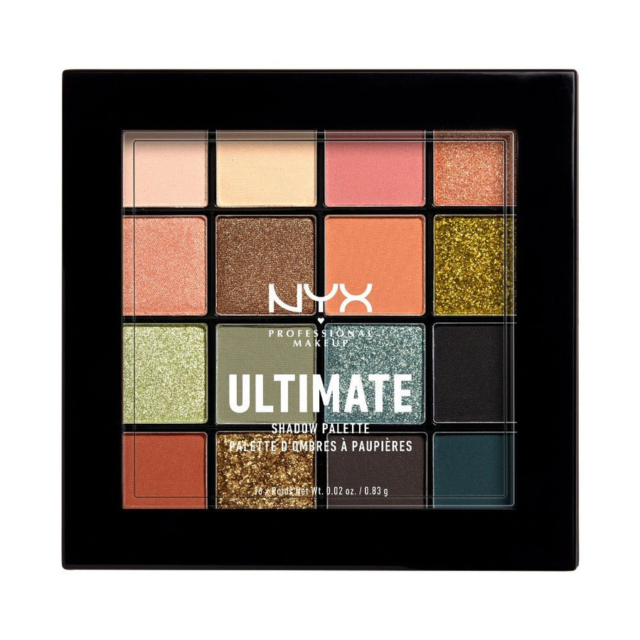 NYX Ultimate Shadow Palette 16 Color 0.83g, Cool Neutral, Warm Neutral, Smokey and Highlight #color_USP12 Ultimate Utopia