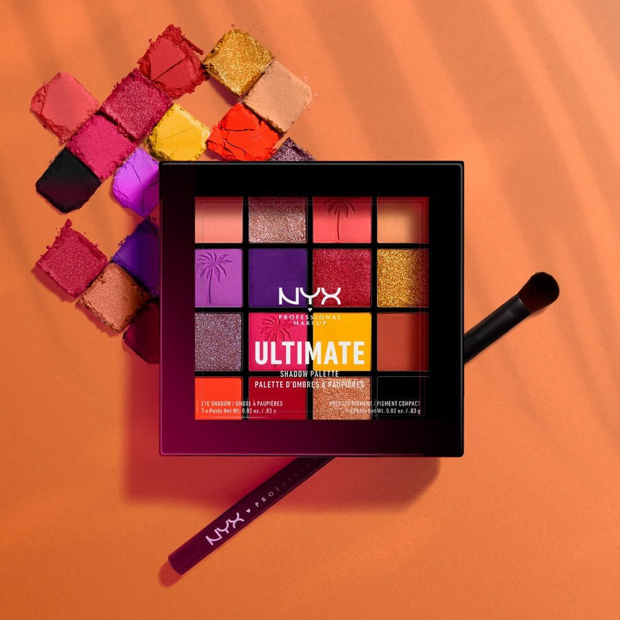 NYX Ultimate Shadow Palette 16 Color 0.83g, Cool Neutral, Warm Neutral, Smokey and Highlight #color_USP13 Festival