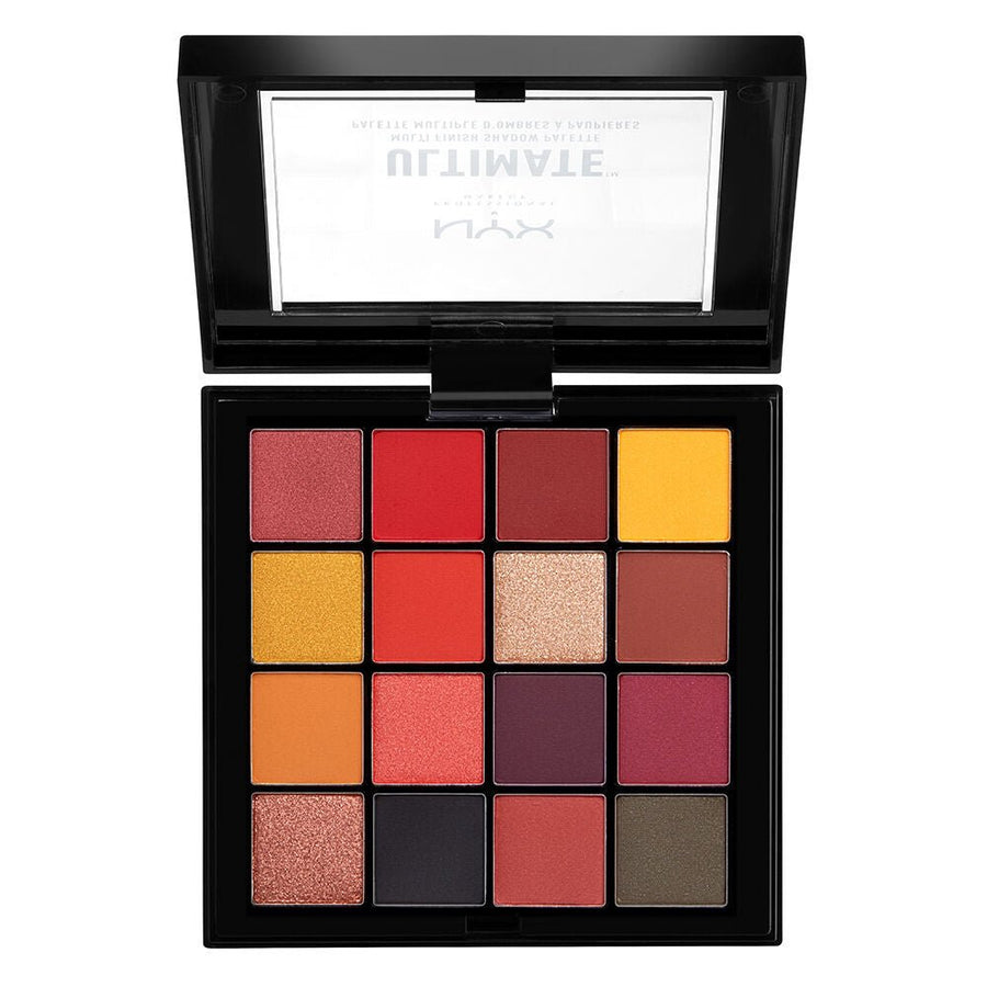 NYX Ultimate Shadow Palette 16 Color 0.83g, Cool Neutral, Warm Neutral, Smokey and Highlight #color_USP09 Phoenix